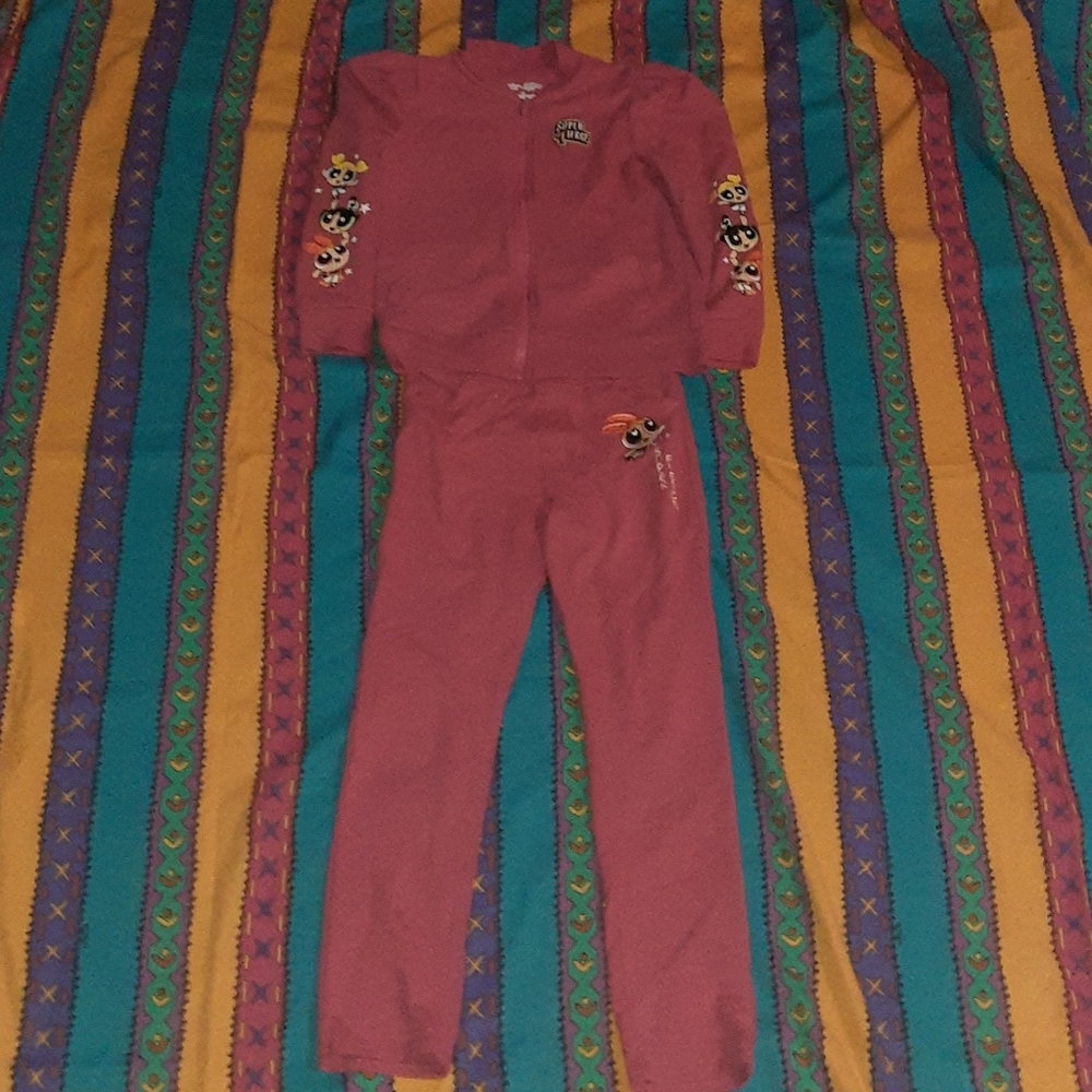 Powerpuff Girls 365 Kids Garanimals Sweatsuit Jacket & Joggers Jogging Pants Set